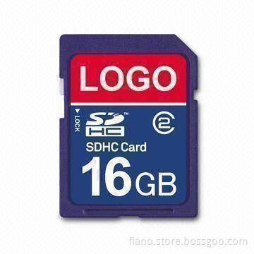 SDHC Memory Card, Available in 4, 8, 16 and 32GB Capacity with CE, FCC, RoHS Marks